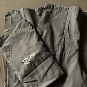 Carrington college unisex grey scrubs